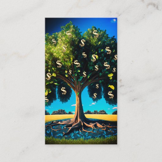 金の木の富の豊富な金融 名刺 (正面)