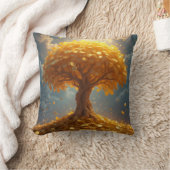 金の木の枕 クッション (ブランケット)