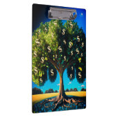 金の木の繁栄の富の豊賛美かさ クリップボード (右)