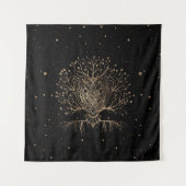 金の梟の木 タペストリー (正面)