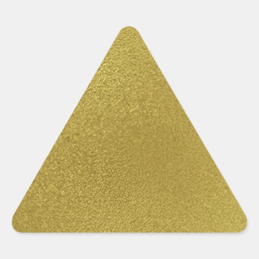 金の模様 三角形シール (正面)