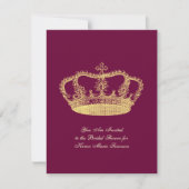 金の王冠 招待状 (正面)