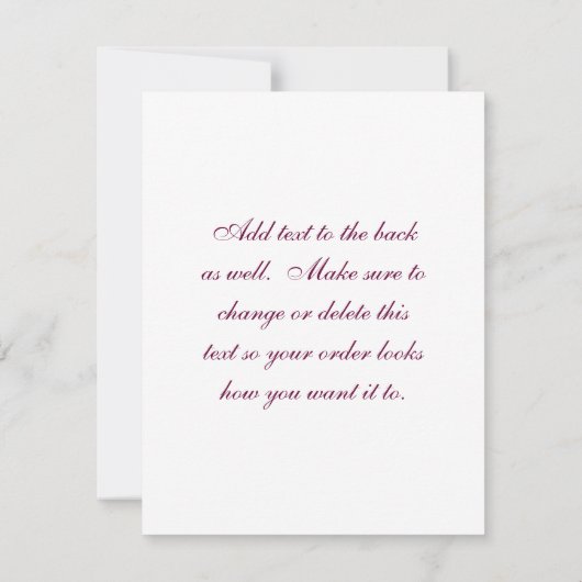 金の王冠 招待状 (裏面)