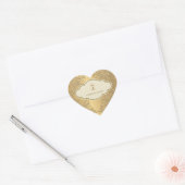 金の結婚十字架 ハートシール (封筒)