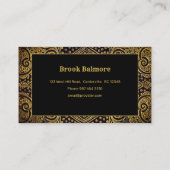 金の装飾品 名刺 (裏面)