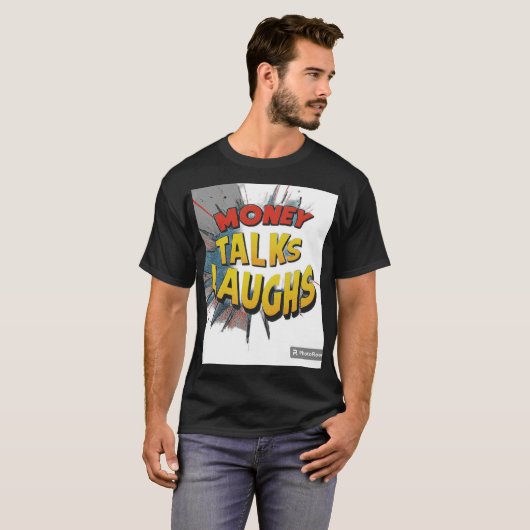 金の話は笑う Tシャツ (正面フル)