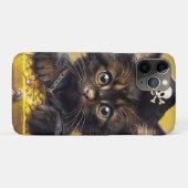 金の財宝で愛らしい海賊の子猫 Case-Mate iPhoneケース (裏面(横))