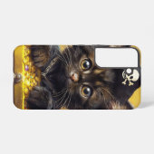 金の財宝で愛らしい海賊の子猫 SAMSUNG GALAXYケース (裏面横)