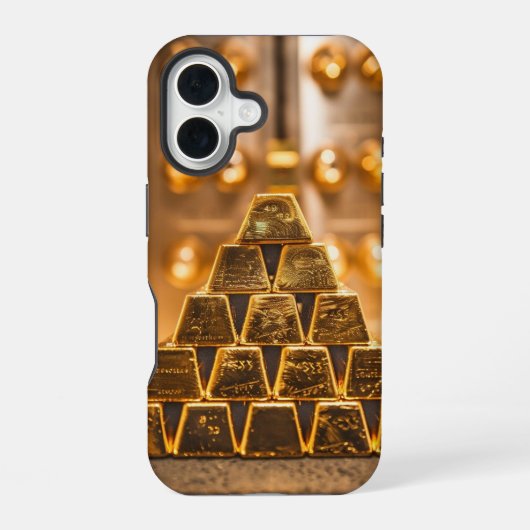 金の赤ちゃん iPhone 16ケース (裏面)