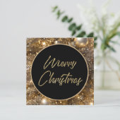 金の輝くクリスマス シーズンカード (スタンド正面)