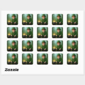 金の鍋を持つアイルランドのレプラコーン スクエアシール (シート)