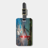 金の門の橋、太陽が通輝くる。 ラゲッジタグ (正面縦)