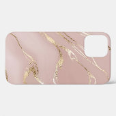 金の静脈を持つピンクの大理石 Case-Mate iPhoneケース (裏面 (横))
