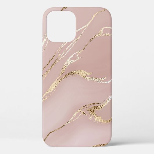 金の静脈を持つピンクの大理石 Case-Mate iPhoneケース (裏面)
