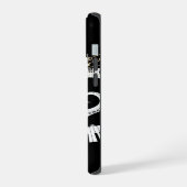 金の音符のミュージカルスター iPhone 15ケース (左側面)
