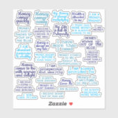 金の顕現繁栄の顕現引用文 シール (シート)