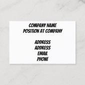 金の飛んでいる鷲 名刺 (裏面)