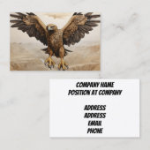 金の飛んでいる鷲 名刺 (正面/裏面)