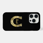 金の馬蹄 iPhoneケース (裏面横)