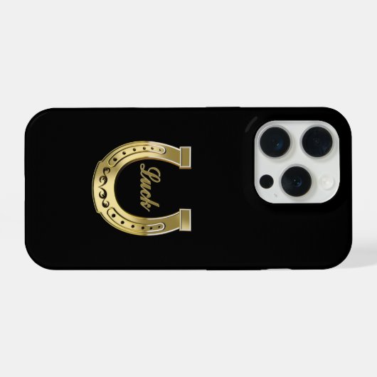 金の馬蹄 iPhoneケース (裏面横)