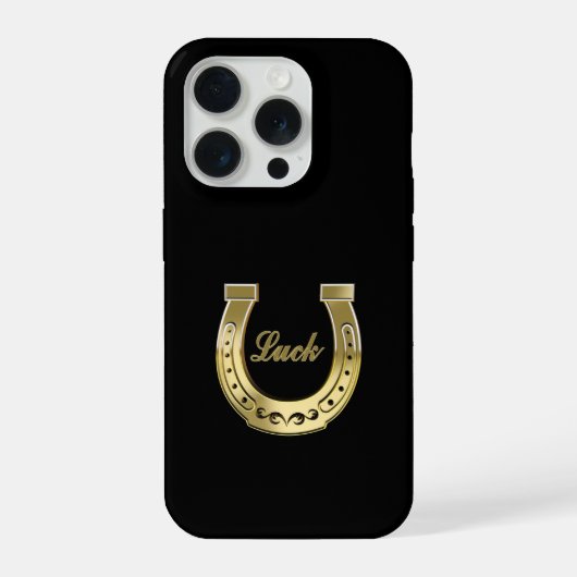 金の馬蹄 iPhoneケース (裏面)