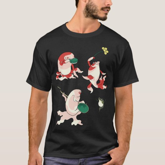 金の魚の飲み会 Tシャツ (正面)