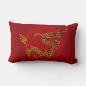 金の龍 ランバークッション (裏面)