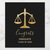 金はかりで測金正義法テーマ ワインラベル (シングルラベル)