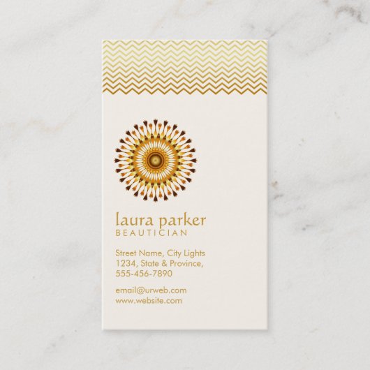 金はすの花のヨガの黙想の健康のスパ 名刺 (正面)