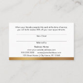 金はっきりしたフェイク箔と黒の紹介カード 紹介カード