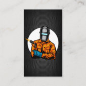 金はっきりした属溶接器金属造形溶接ヘルメット 名刺 (裏面)