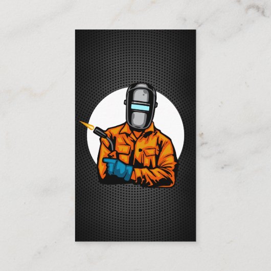 金はっきりした属溶接器金属造形溶接ヘルメット 名刺 (裏面)