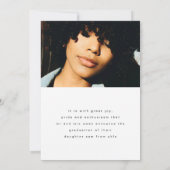 金はっきりした箔ブラシモダン大学院写真大学 案内状 (裏面)