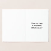 金はっきりした箔"56歳！" 誕生日カード 箔カード (内部)