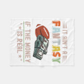 金はファンタジーもしじゃない実在 フリースブランケット (正面(横))