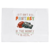 金はファンタジーもしじゃない実在 ラージペーパーバッグ (裏面)