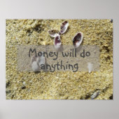 金は何でもすることわざ ポスター (正面)