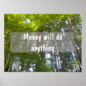 金は何でも出感動的る ポスター (正面)