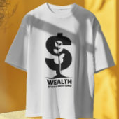 金は時がたつにつれて殖えるやる気を起こさせる Tシャツ