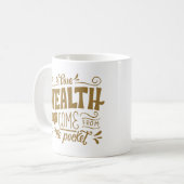 金は無駄来だ コーヒーマグカップ (正面左)