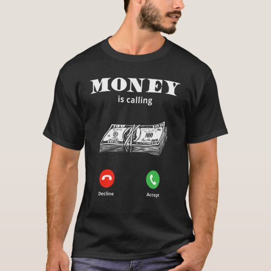 金は現金事業を呼んでいる Tシャツ (正面)