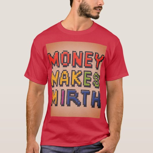 金は笑いを誘う Tシャツ (正面)
