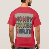 金は笑いを誘う Tシャツ (裏面)