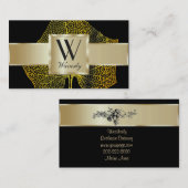 金ぱくの両側をカスタマイズ 名刺 (正面/裏面)