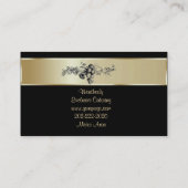 金ぱくの両側をカスタマイズ 名刺 (裏面)