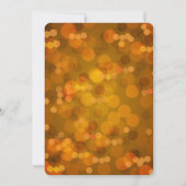 金ぼやけたライト招待状に会うすべての手 招待状 (裏面)