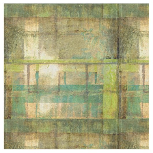 金めっきされたターコイズおよび緑の抽象的な絵画 ファブリック (クローズアップ)