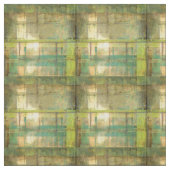 金めっきされたターコイズおよび緑の抽象的な絵画 ファブリック (見本)