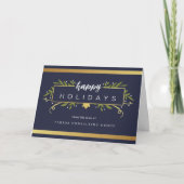 金めっきされた休日企業のなカード シーズンカード (正面)