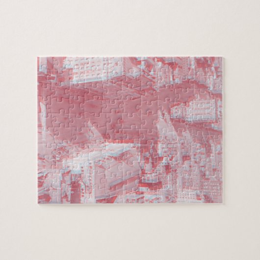 金めっきされた年齢の都市通り3Dのパズル ジグソーパズル (横)